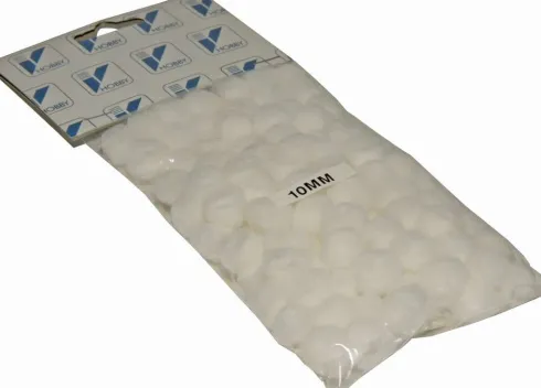 Pompon 10Mm Ca 100Stk Hvid