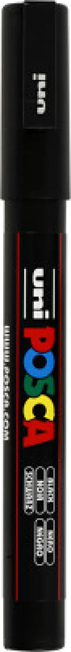 Posca Tusch - Nr. Pc-3M - Tykkelse 0,9-1,3 MM - Sort