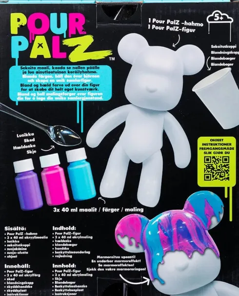 Pour Palz - DIY Paint Bear Collectible - Berry Blast