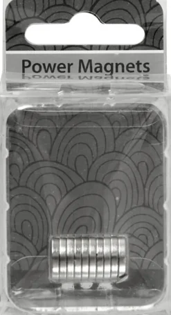 Powermagnet - Ø 10 MM - Tykkelse 2 MM - 10 Stk