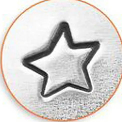 Prægestempel - Stjerne - L 65 MM - Str. 3 MM - 1 Stk