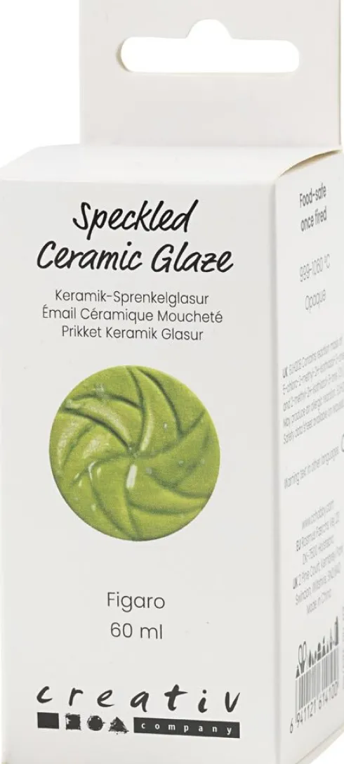 Prikket Keramik Glasur - 999-1060 C - Dækkende - Figaro - 60 ML