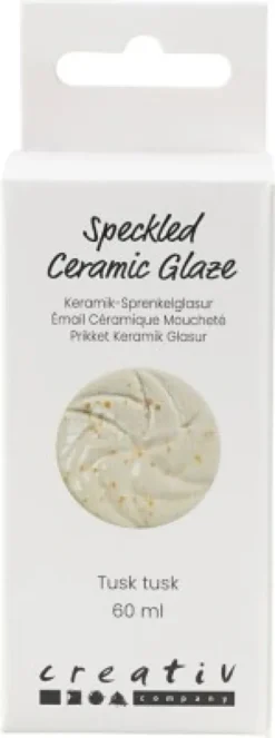 Prikket Keramik Glasur - 999-1060 C - Dækkende - Tusk Tusk - 60 ML