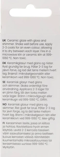 Prikket Keramik Glasur - 999-1060 C - Dækkende - Blue By You - 60 ML