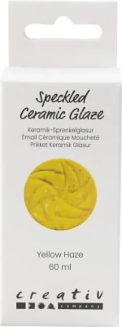 Prikket Keramik Glasur - 999-1060 C - Dækkende - Yellow Haze - 60 ML