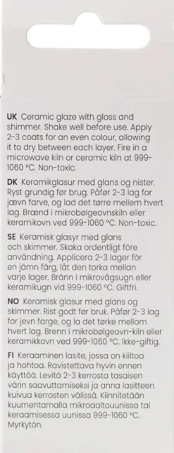 Prikket Keramik Glasur - 999-1060 C - Dækkende - Pinky - 60 ML
