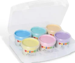 Primo - Fingermaling 6 Bøtter - Pastel
