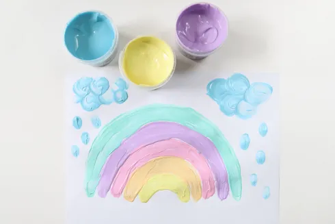 Primo - Fingermaling 6 Bøtter - Pastel