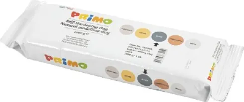 Primo Ler - Selvhærdende Ler - Sort - 12X1000 G