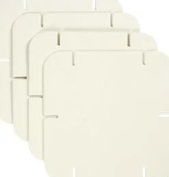 Pusle Konstruktionsbrikker - Str. 9,3X9,3 CM - Hvid - 200 Stk