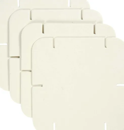 Pusle Konstruktionsbrikker - Str. 9,3X9,3 CM - Hvid - 200 Stk