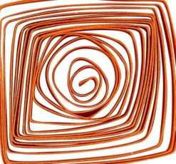 Quillingpapir - L 78 CM - B 5 MM - 120 G - Orange - Pink - Rød - Gul - 100 Stk