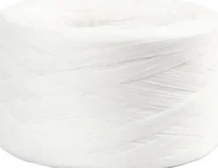 Raffia Papirgarn - B 7-8 MM - Hvid - 100 M