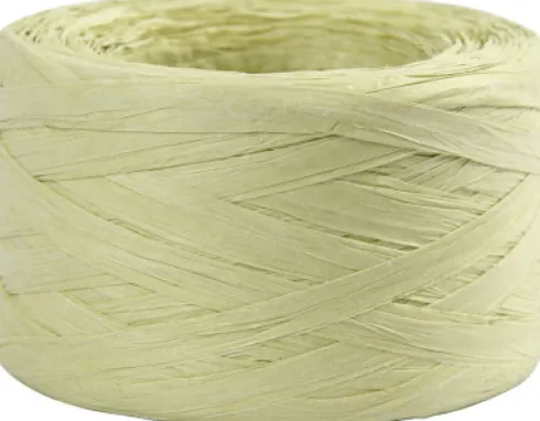 Raffia Papirgarn - B 7-8 MM - Lys Grøn - 100 M