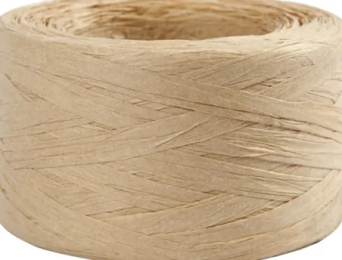 Raffia Papirgarn - B 7-8 MM - Sand - 100 M