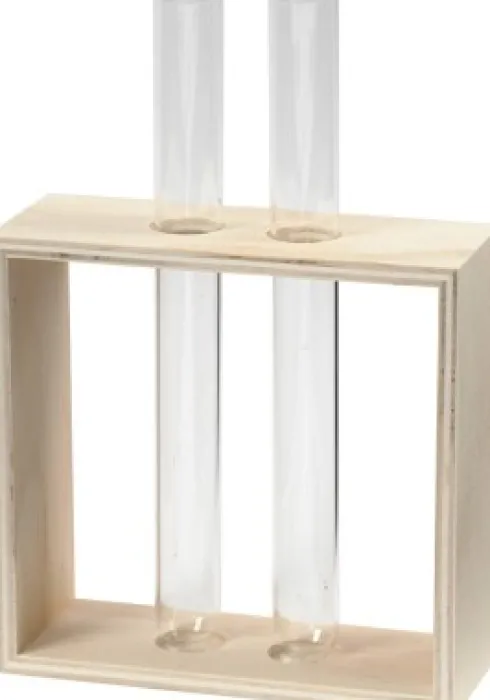 Reagensglasholder - H 10+15 CM - D 4 CM - B 10,5 CM - 1 Stk