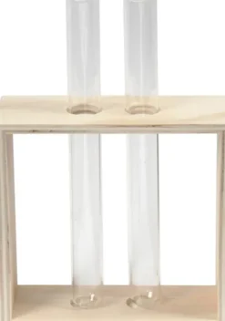 Reagensglasholder - H 10+15 CM - D 4 CM - B 10,5 CM - 1 Stk