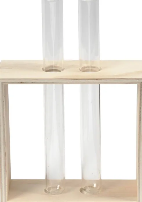 Reagensglasholder - H 10+15 CM - D 4 CM - B 10,5 CM - 1 Stk