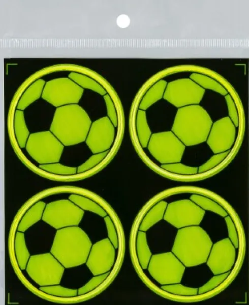 Refleks Stickers 4 Stk 50 MM - Fodbolde - Centrum