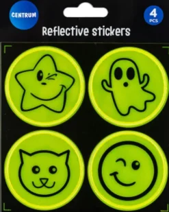 Refleks Sticker Sæt - 4 Stk 50 MM - Centrum