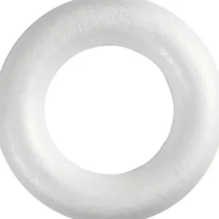 Ring Med Flad Bagside - Ø 25 CM - Tykkelse 30 MM - Hvid - 1 Stk
