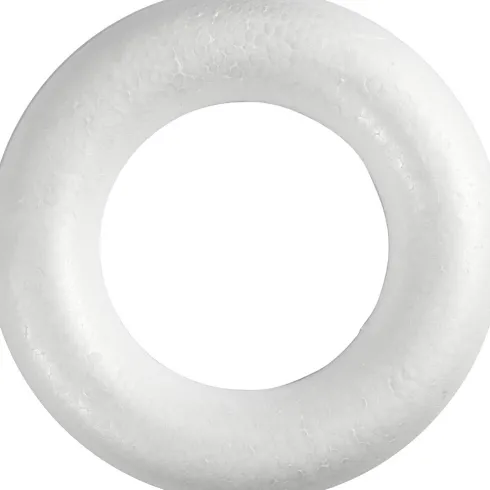 Ring Med Flad Bagside - Ø 25 CM - Tykkelse 30 MM - Hvid - 1 Stk
