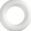 Ring Med Flad Bagside - Str. 20 CM - Tykkelse 25 MM - Hvid - 1 Stk