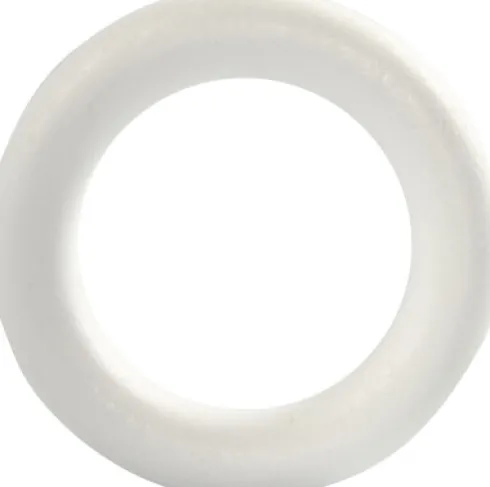 Ring - Str. 17 CM - Tykkelse 30 MM - Hvid - 1 Stk