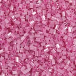 Rocaiperler - Glasperler - 2-Cut Ø 1,7 MM Hul 0,5 MM - Rosa - 500 G