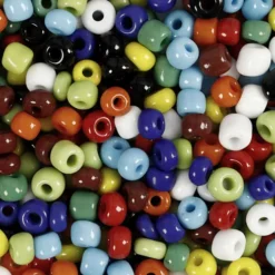 Rocaiperler - Glasperler - Ø 4 MM Hul 0,9-1,2 MM - Forskellige Farver - 1000 G