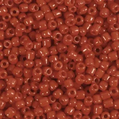 Rocaiperler - Glasperler - Ø 3 MM Hul 0,6-1,0 MM - Mørk Rød - 25 G