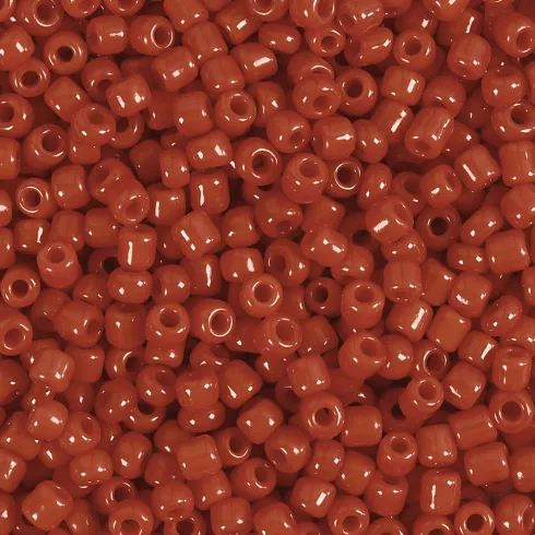 Rocaiperler - Glasperler - Ø 3 MM Hul 0,6-1,0 MM - Mørk Rød - 25 G