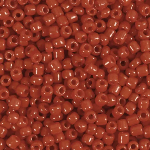 Rocaiperler - Glasperler - Ø 3 MM Hul 0,6-1,0 MM - Mørk Rød - 25 G