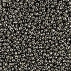 Rocaiperler - Glasperler - Ø 1,7 MM Hul 0,5-0,8 MM - Grå Metal - 25 G