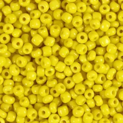 Rocaiperler - Glasperler - Ø 3 MM Hul 0,6-1,0 MM - Gul - 25 G
