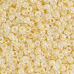 Rocaiperler - Glasperler - Ø 3 MM Hul 0,6-1,0 MM - Elfenben - 25 G