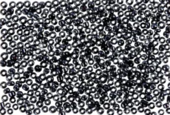 Rocaiperler - Glasperler - Ø 1,7 MM Hul 0,5-0,8 MM - Mørk Grå - 500 G
