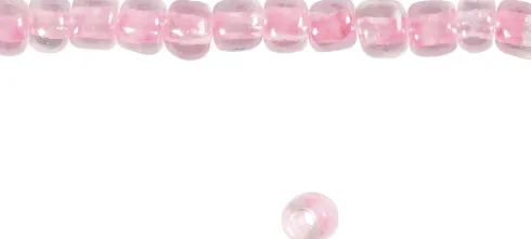 Rocaiperler - Glasperler - Ø 4 MM Hul 0,9-1,2 MM - Rosa Kerne - 25 G