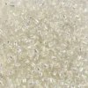 Rocaiperler - Glasperler - Ø 3 MM Hul 0,6-1,0 MM - Sølv - 25 G