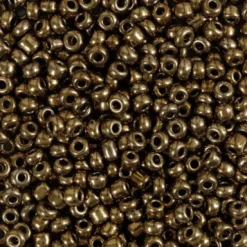 Rocaiperler - Glasperler - Ø 3 MM Hul 0,6-1,0 MM - Bronze - 25 G