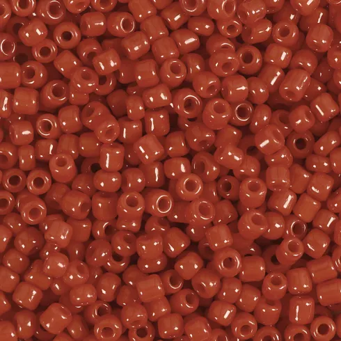 Rocaiperler - Glasperler - Ø 3 MM Hul 0,6-1,0 MM - Mørk Rød - 500 G