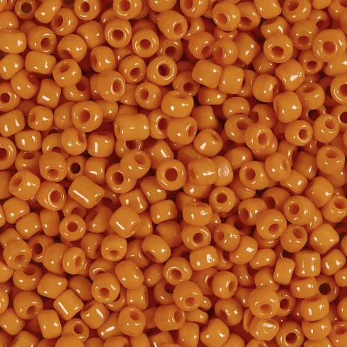Rocaiperler - Glasperler - Ø 3 MM Hul 0,6-1,0 MM - Orange - 25 G