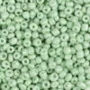 Rocaiperler - Ø 3 MM - Str. 8/0 - Hulstr. 0,6-1,0 MM - Lys Grøn - 25 G