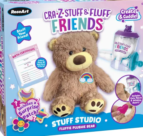 Roseart - Stuff And Fluff Friends - Stuff Studio - Fluffie Plushie Bear