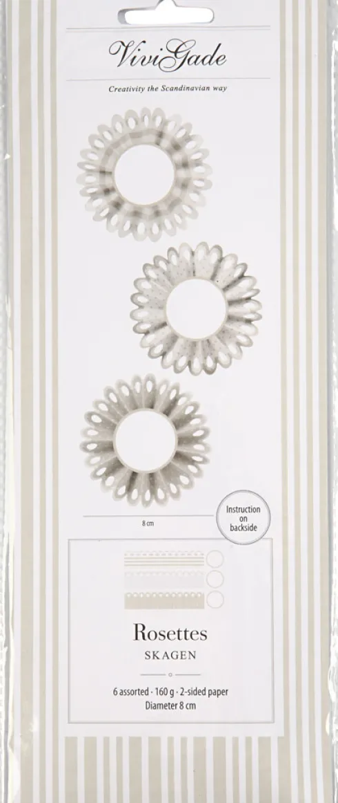 Rosetter - Ø 8 CM - 160 G - 6 Stk