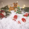 Rør Perler Julepynt DIY Kit - Julesok - Julehjerte - Juletræ Og Rensdyr - Nabbi Biobeads