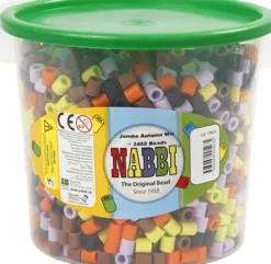 Rør Perler Til Perleplader - Jumbo - Efterårsmix - 2450 Stk. - Nabbi