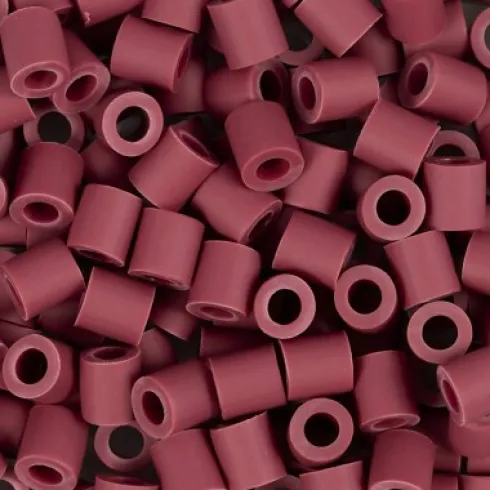 Rør Perler Til Perleplader - Medium - Bugundy - 1000 Stk. - Nabbi Biobeads