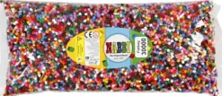 Rør Perler Til Perleplader - Medium - Standardfarver - 30000 Stk. - Nabbi