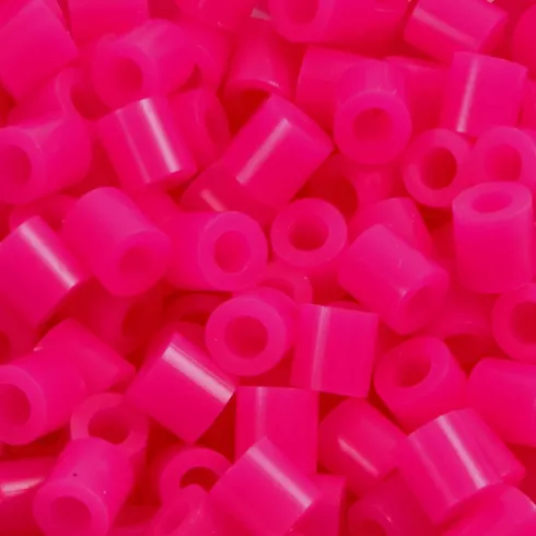 Rør Perler Til Perleplader - Medium - Cerise - 1100 Stk. - Nabbi